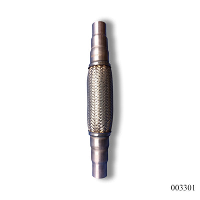 WPR Exhaust Pipe, 1.5"x17", 3-Layer, Inner Braid, Flexible