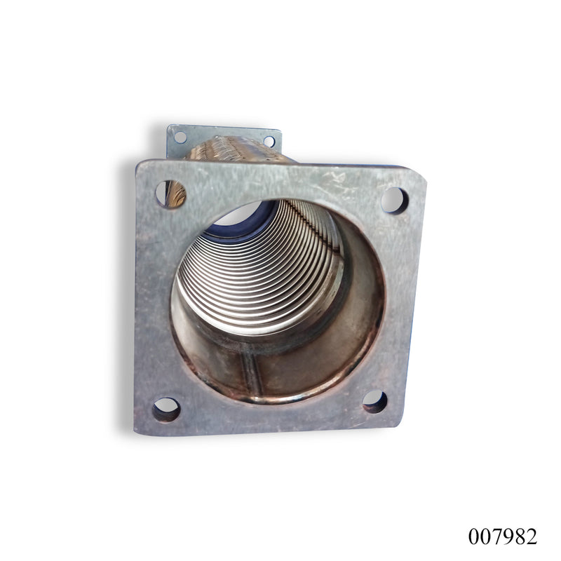 WPR Exhaust Pipe, 4x15 Inch, 2-Layer, No Inner Braid