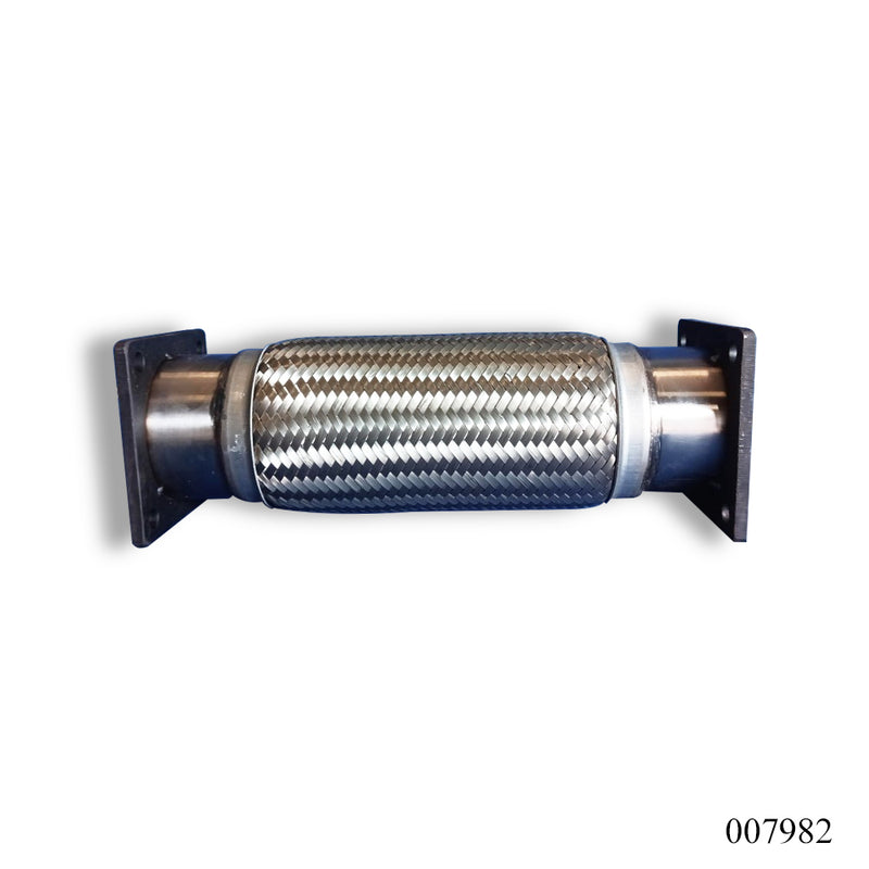 WPR Exhaust Pipe, 4x15 Inch, 2-Layer, No Inner Braid