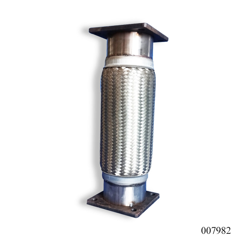 WPR Exhaust Pipe, 4x15 Inch, 2-Layer, No Inner Braid