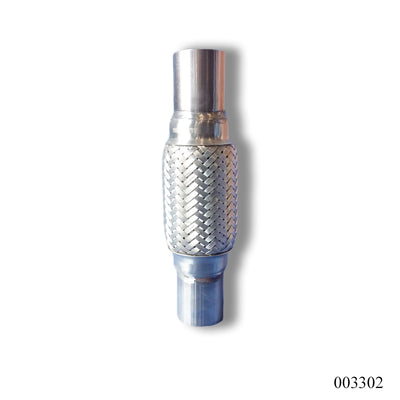 WPR Exhaust Pipe, 1.75"x10", 3-Layer, Inner Braid, Durable & Heat-Resistant