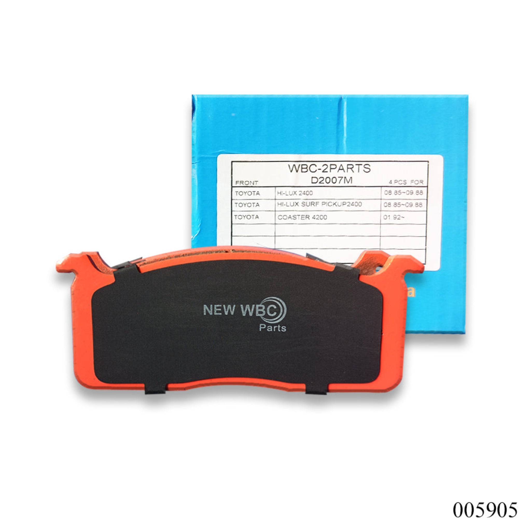 New WBC Brake Pad Ceramic D2007 04491-35020 for Toyota Hilux