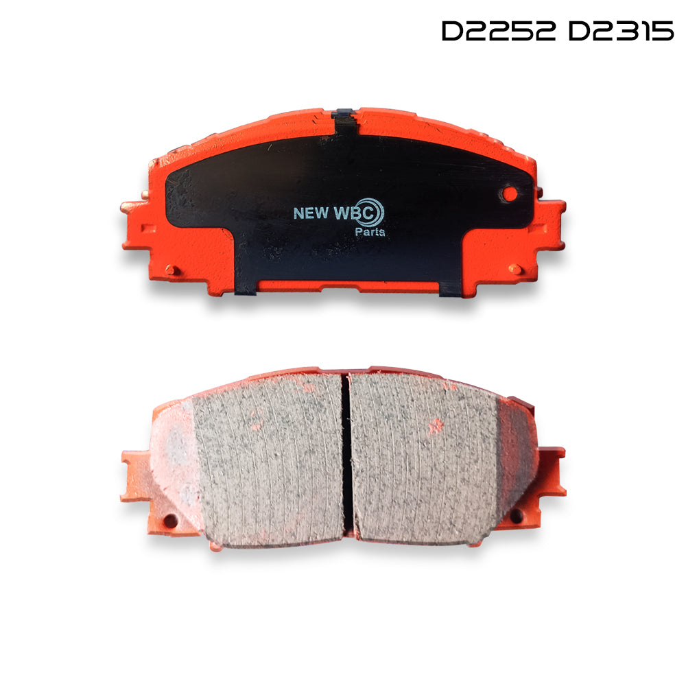 New WBC Brake Pad, Ceramic, D2252, 04465-52260, for Toyota Yaris