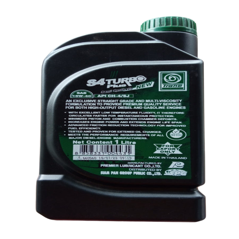 TRANE Engine Oil 15W40 CH-4 S4 Turbo Plus – 1 Liter Diesel