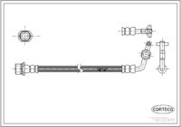 "Front Axle Brake Hose for Toyota, CORTECO, OEM 9094702714" - Win Store