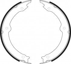 NIBK, Brake Shoes, S943-1634, FN0647, FMSI