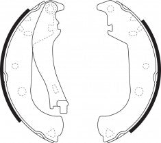NIBK, Brake Shoes, 60810038, FN0518, ALFA ROMEO