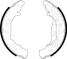 NIBK, Brake Shoes, S1010, FN2401, FMSI