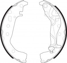 NIBK, Brake Shoes, S1070, FN2417, FMSI