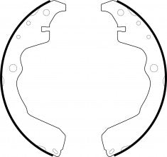 NIBK, Brake Shoes, NR1089, FN0704, AKEBONO