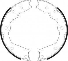 NIBK, Brake Shoes, 43153-STX-A01, FN0690, ACURA