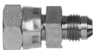 hydraulic fittings, FS6504-08-08 - 1/2" ORFS Female Swivel x 1/2" JIC (3/4"-16 thread) (011322)