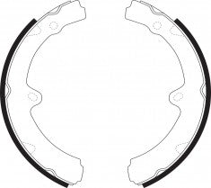 NIBK, Brake Shoes, K2293, FN2293, KASHIYAMA