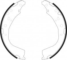 NIBK, Brake Shoes, S764-1397, FN0686, FMSI