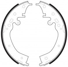 NIBK, Brake Shoes, K2427, FN2402, KASHIYAMA